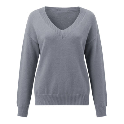 Stylish Pullover V-Neck Loose Casual Sweater