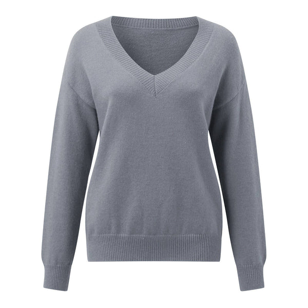 Stylish Pullover V-Neck Loose Casual Sweater