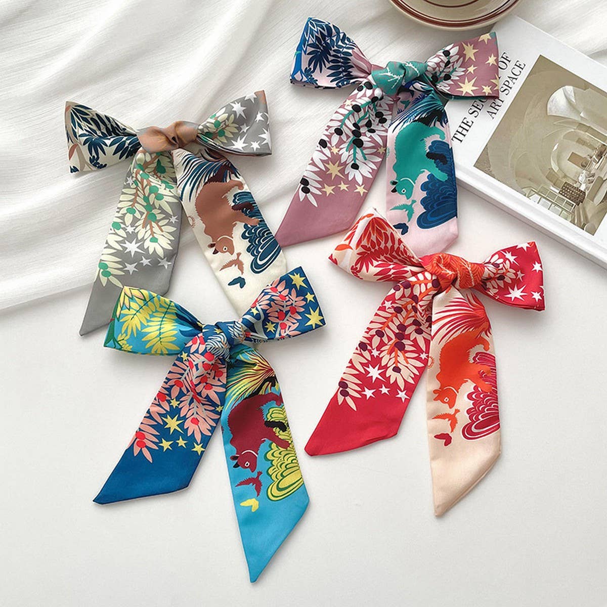 Versatile Animal Jungle Print Ribbon Headband_Cwasc0721