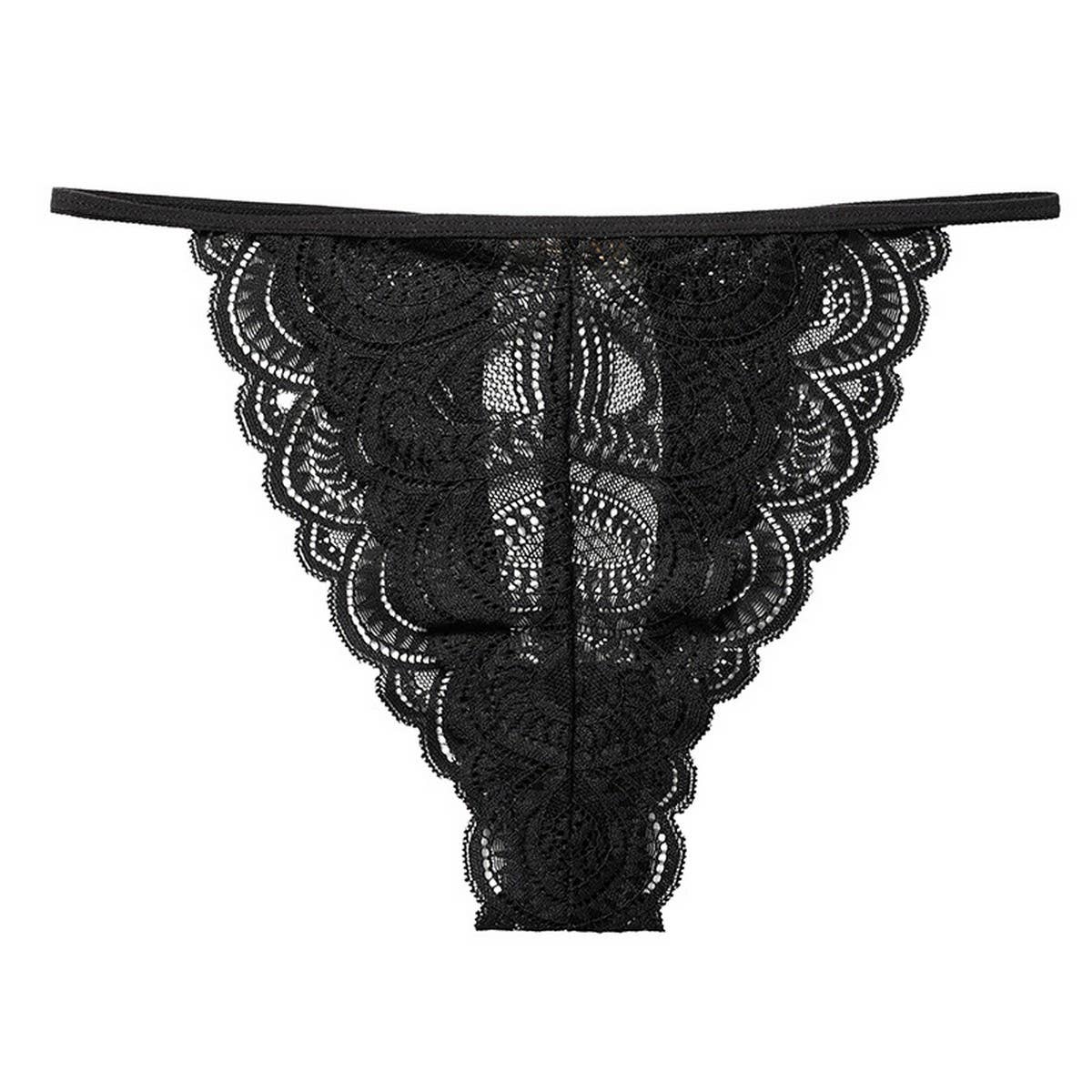 SEXY LACE HOLLOW MID WAIST TRIANGLE UNDERWEAR_CWMU0163