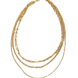 Vintage Elegant Multi-Layered Paperclip Necklace_Cwmm3688