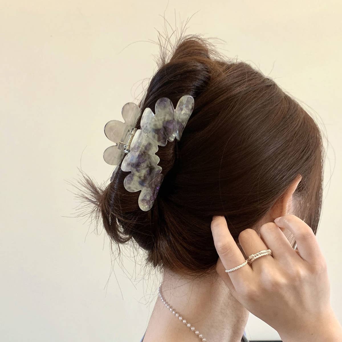 FLOWER HIGH END SIMPLE PETAL HAIRPIN_CWAHA2156
