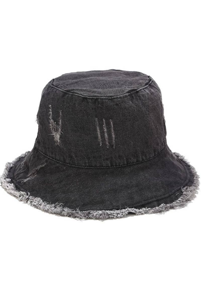 Vintage Denim Casual Bucket Hat_Cwah0409