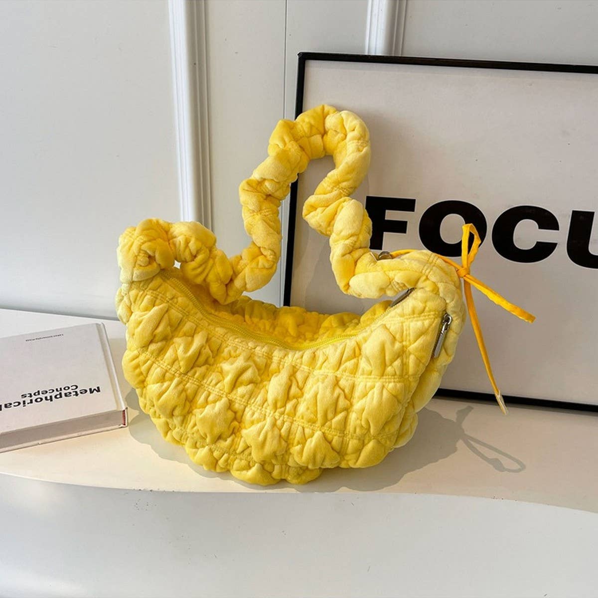 PLUSH VELVET CLOUD BAG WOMEN LARGE SHOULDER TOTE_CUAB00563