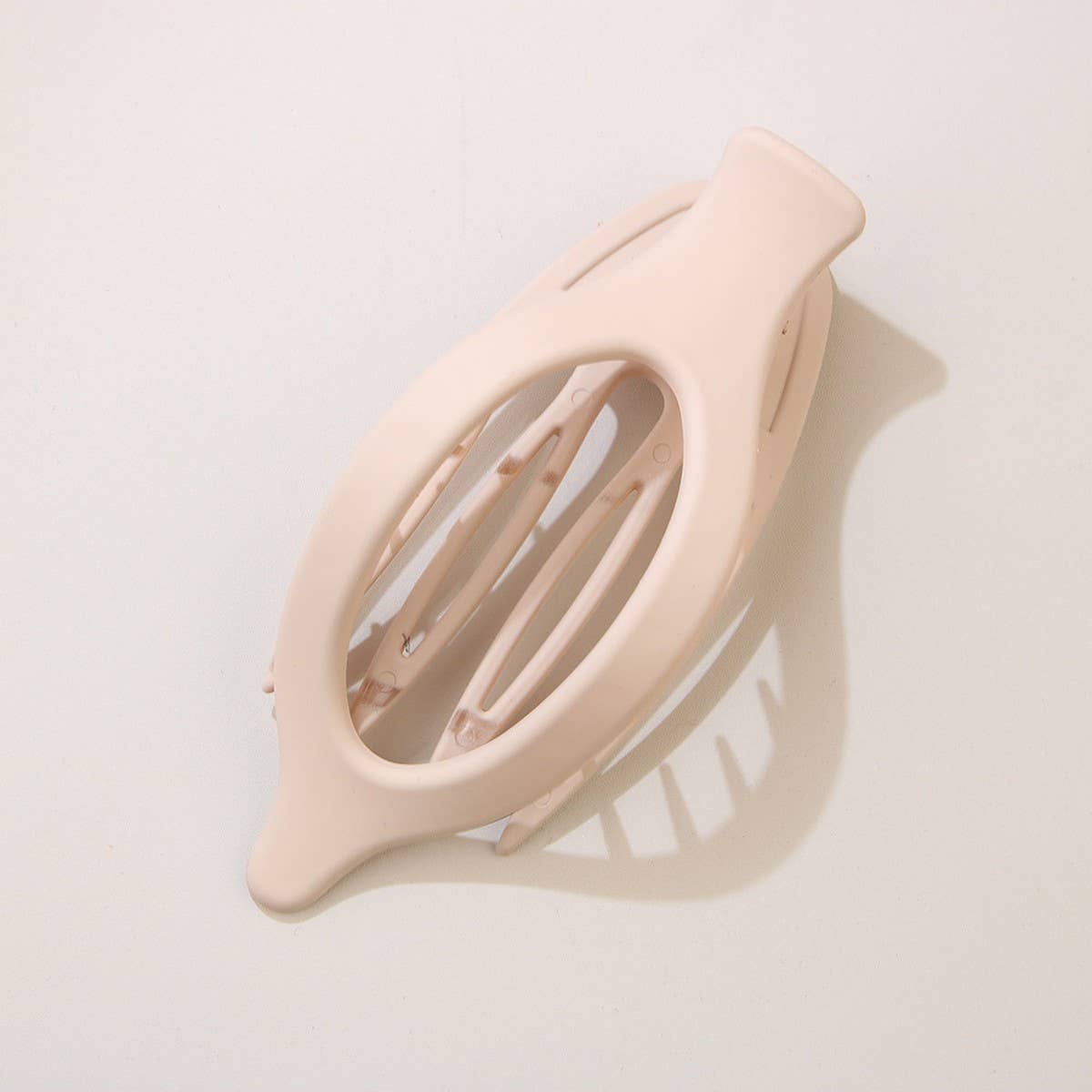 Glossy Matte Oval Hair Clip-Large Duckbill Style_Cwaha07479
