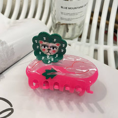 Cwaha4507_Ins Alien Lion Aloe Vera Vase Hair Clip