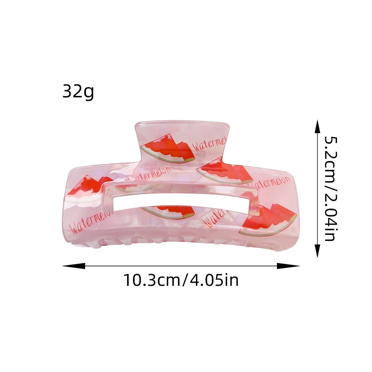 IRIDESCENT FRUIT HAIR CLAW SWEET CANDY COLOR CLIP_CWAHA1577