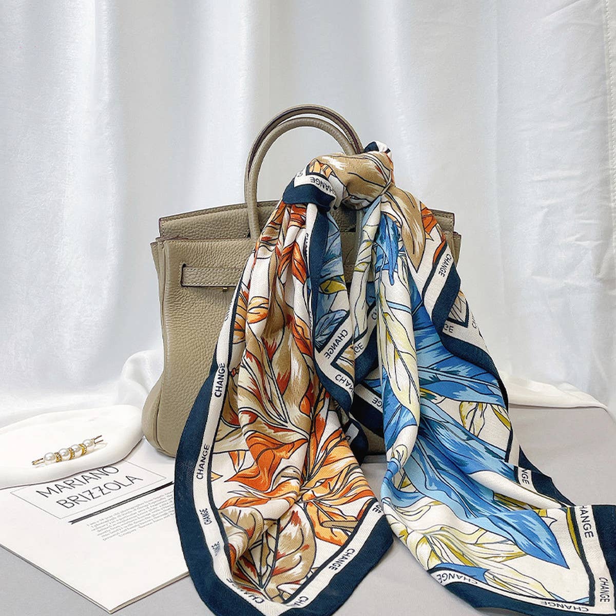 AUTUMN WINTER VELVET SCARF LARGE FLORA SHAWL_CWASC0905