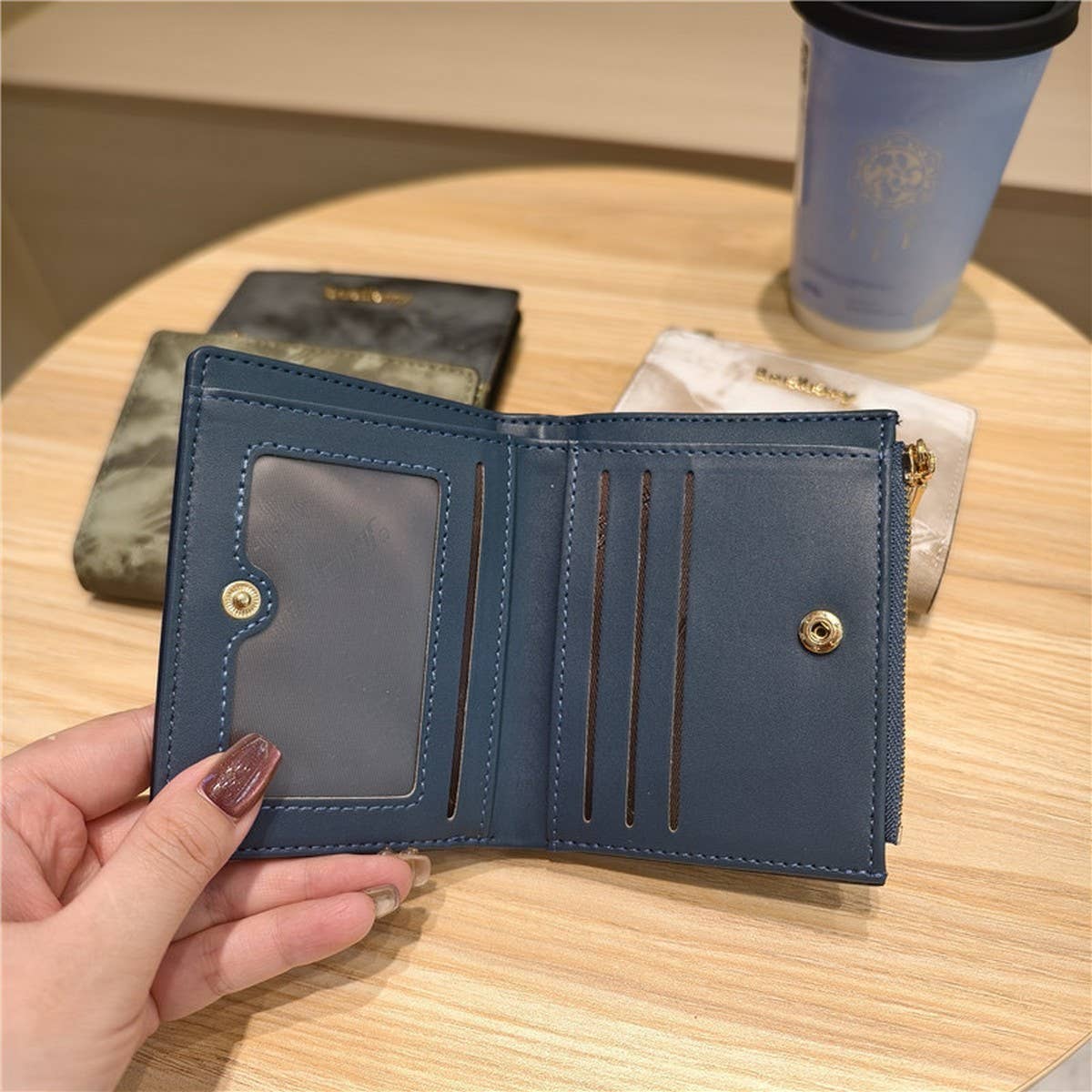 New Soft Pu Ink Painting 2-Fold Wallet_Cwab06273