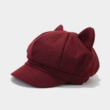Cwah3162_Retro Cute Cat Ear Beret