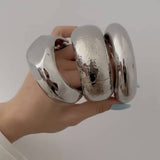 HIP HOP GLOSSY SPRING CUFF BRACELET FOR WOMENS_CWMM3080