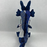 HANDMADE INDIGO PATCHWORK ANIMAL DOLL_CWMM6024