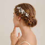 SILVER LEAF PIN BRIDAL HAIR ACCESSORIES_CWAHA2789