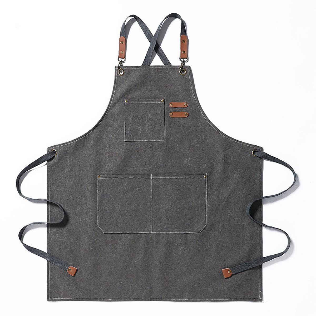 Cwmm1827_Canvas Household Apron Multi-Functional Work Apron
