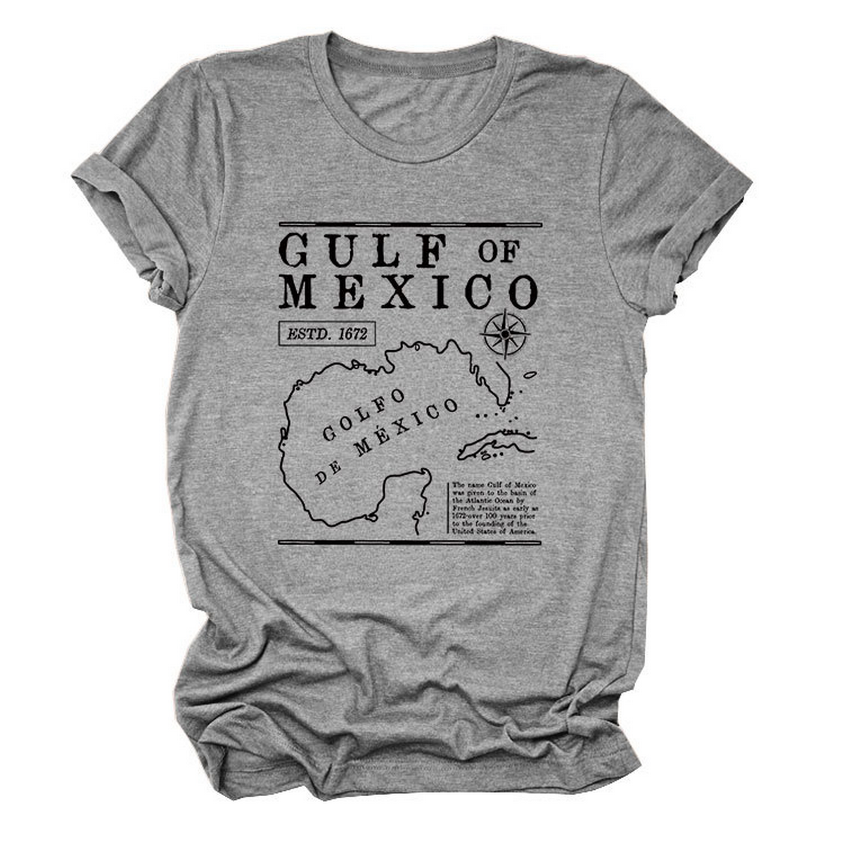 GULF OF MEXICO ESTD TEE SOFT COMFORT T SHIRT_CWTTSL0489