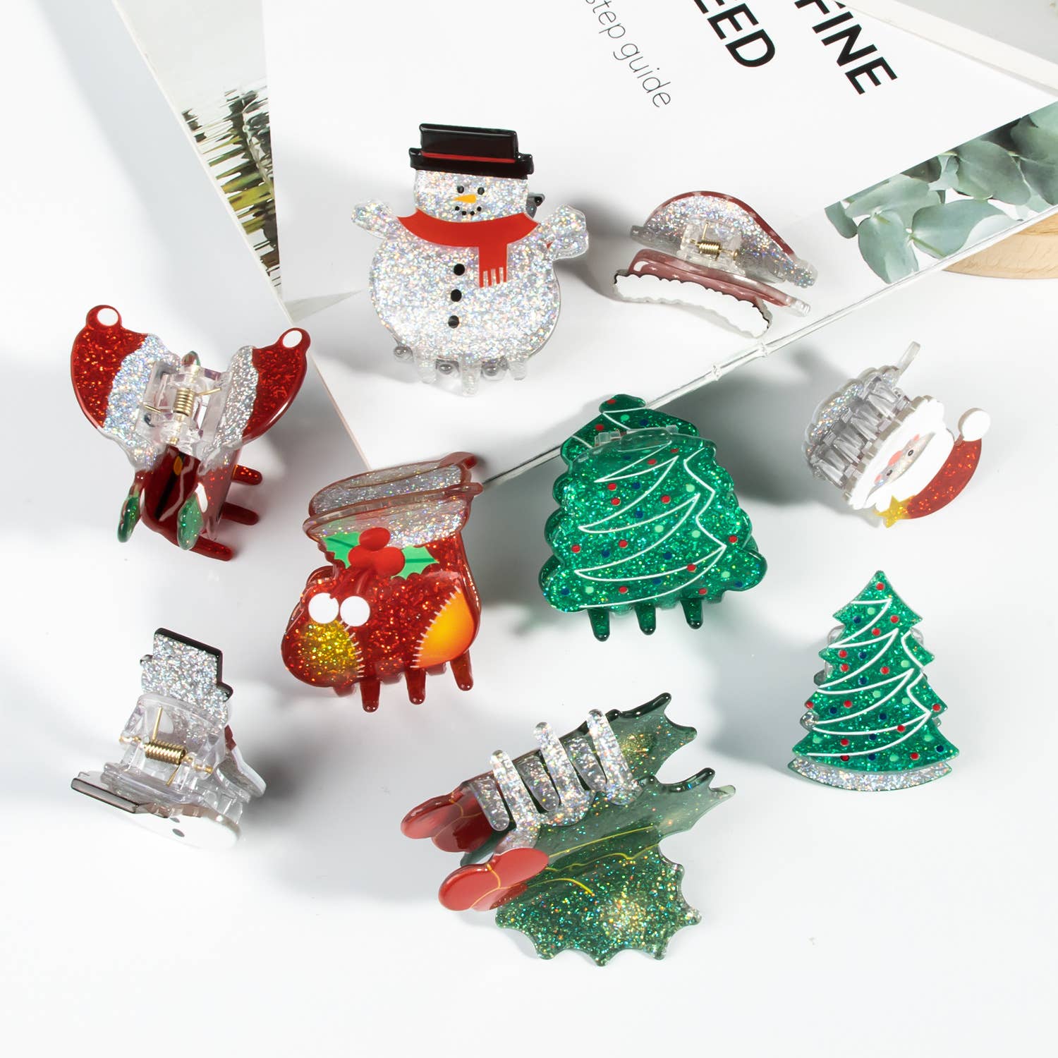 Christmas Grab Hairpin Cute Cartoon