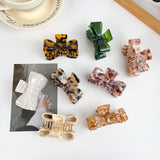 Vintage Acetate Hair Claw Bowknot Elegant Clip_Cwaha1504
