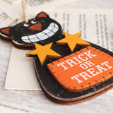 INS STYLE PAINTED PUMPKIN BAT WOOD HANGING_CWAJE05361