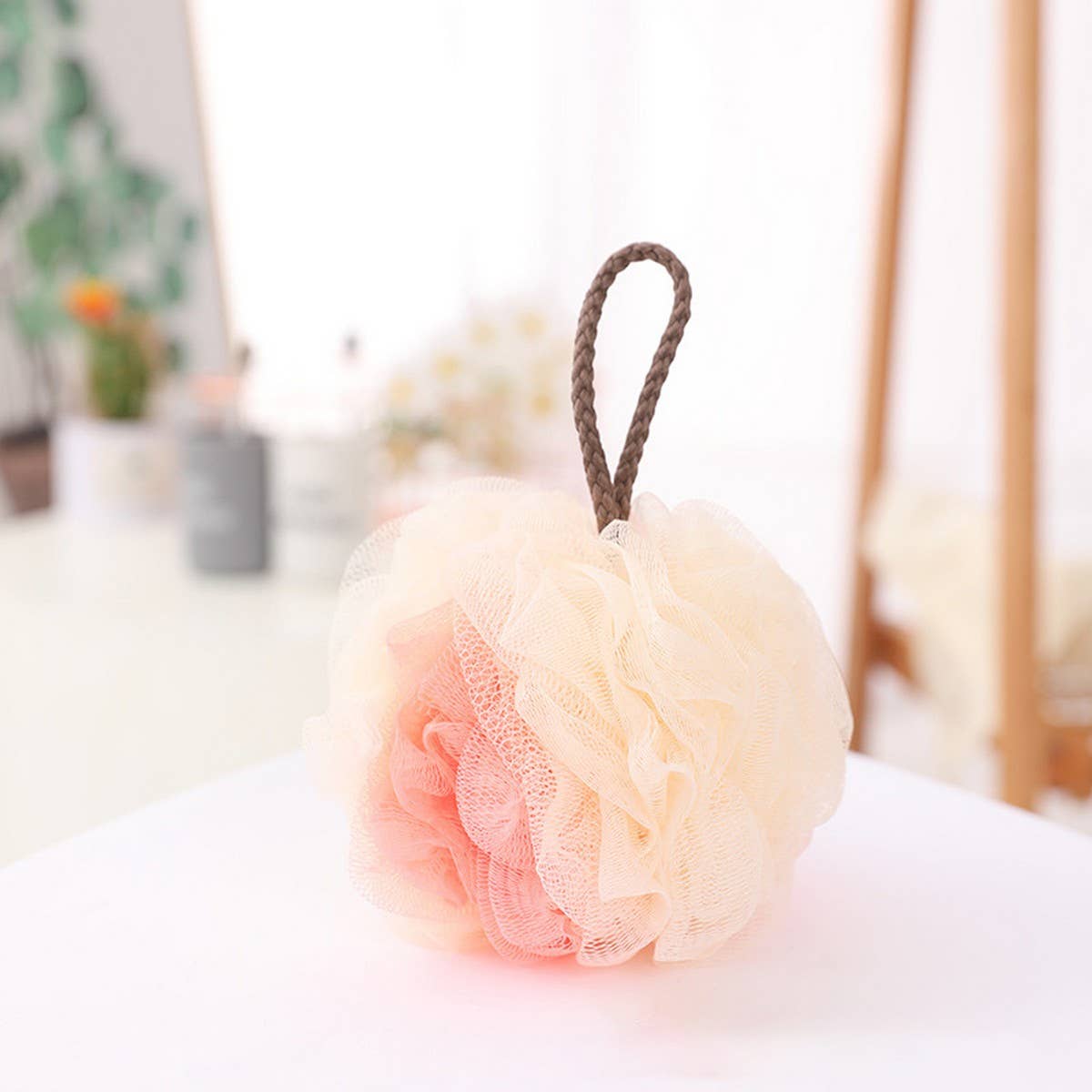 BATH POUF50G THREE IN ONE TWO COLOR LARGE BATH POUF_CWMM3380