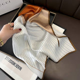 SILK SQUARE SCARF ELEGANT MULBERRY WRAP_CWASC0547