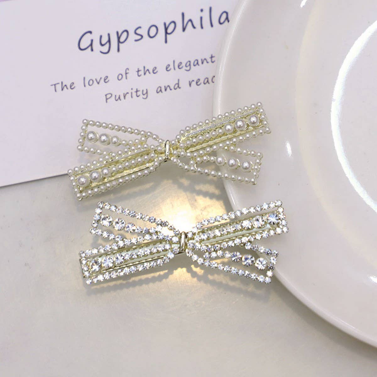 FULL RHINESTONE HAIR CLIP SPARKLY SIDE OR BACK PIN_CWAHA4758