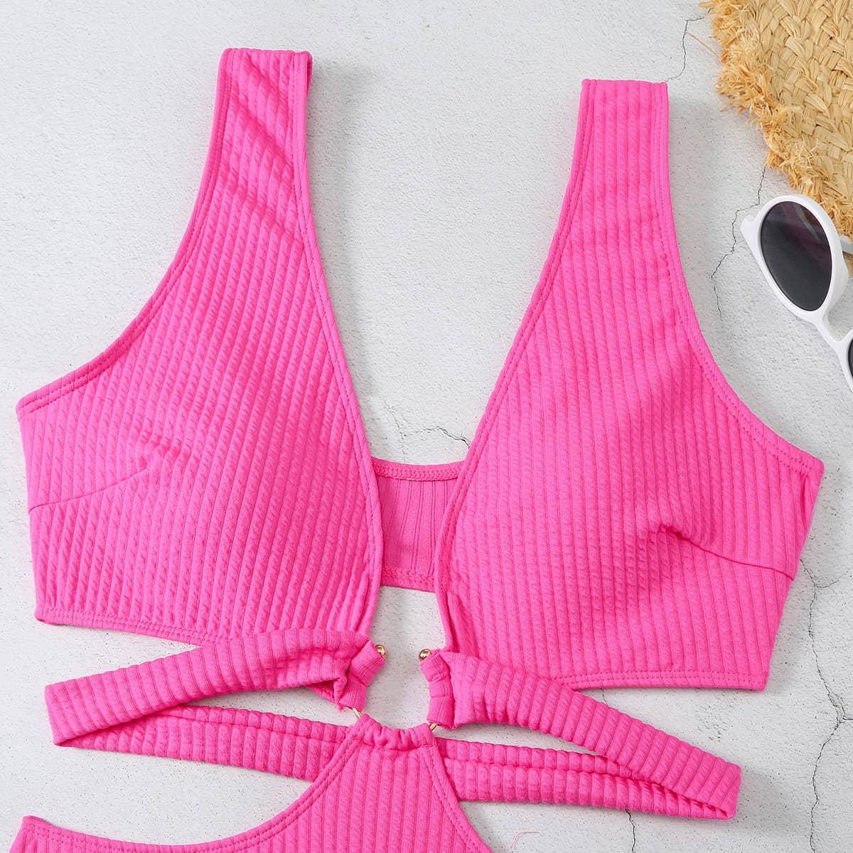 2024 NEW WOMEN SOLID COLOR ONE PIECE SWIMSUIT_CWMW0286