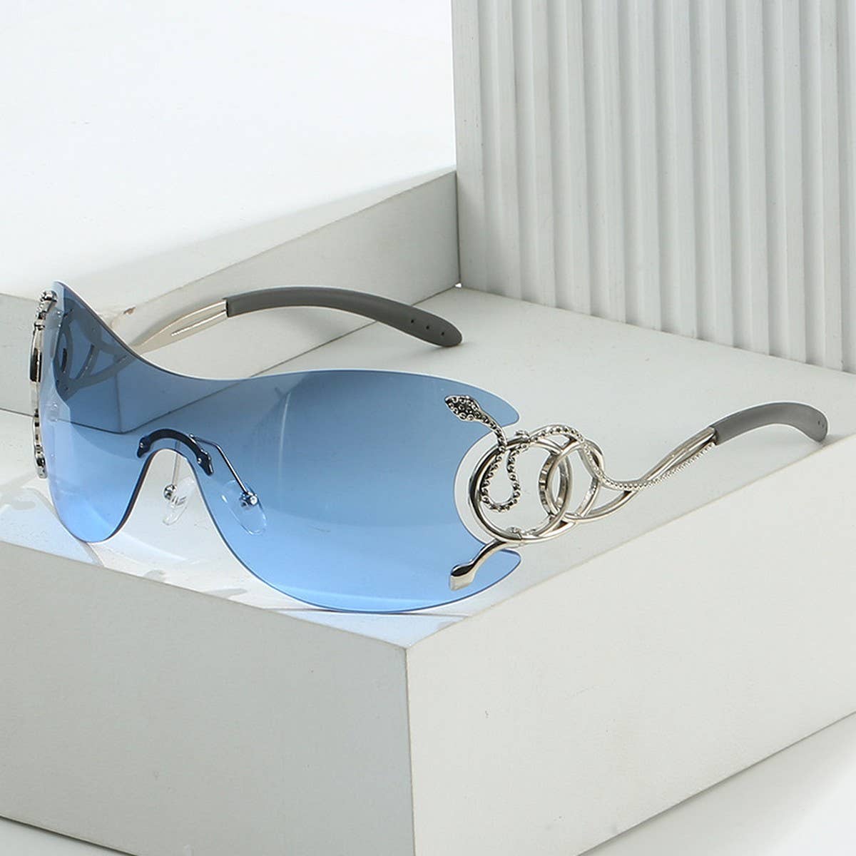 Y2K Fashion One-Piece Snake Sunglasses Unisex_Cwasg0273