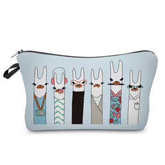 BEST SELLING ALPACA PRINT COSMETIC BAG_CWAB2264