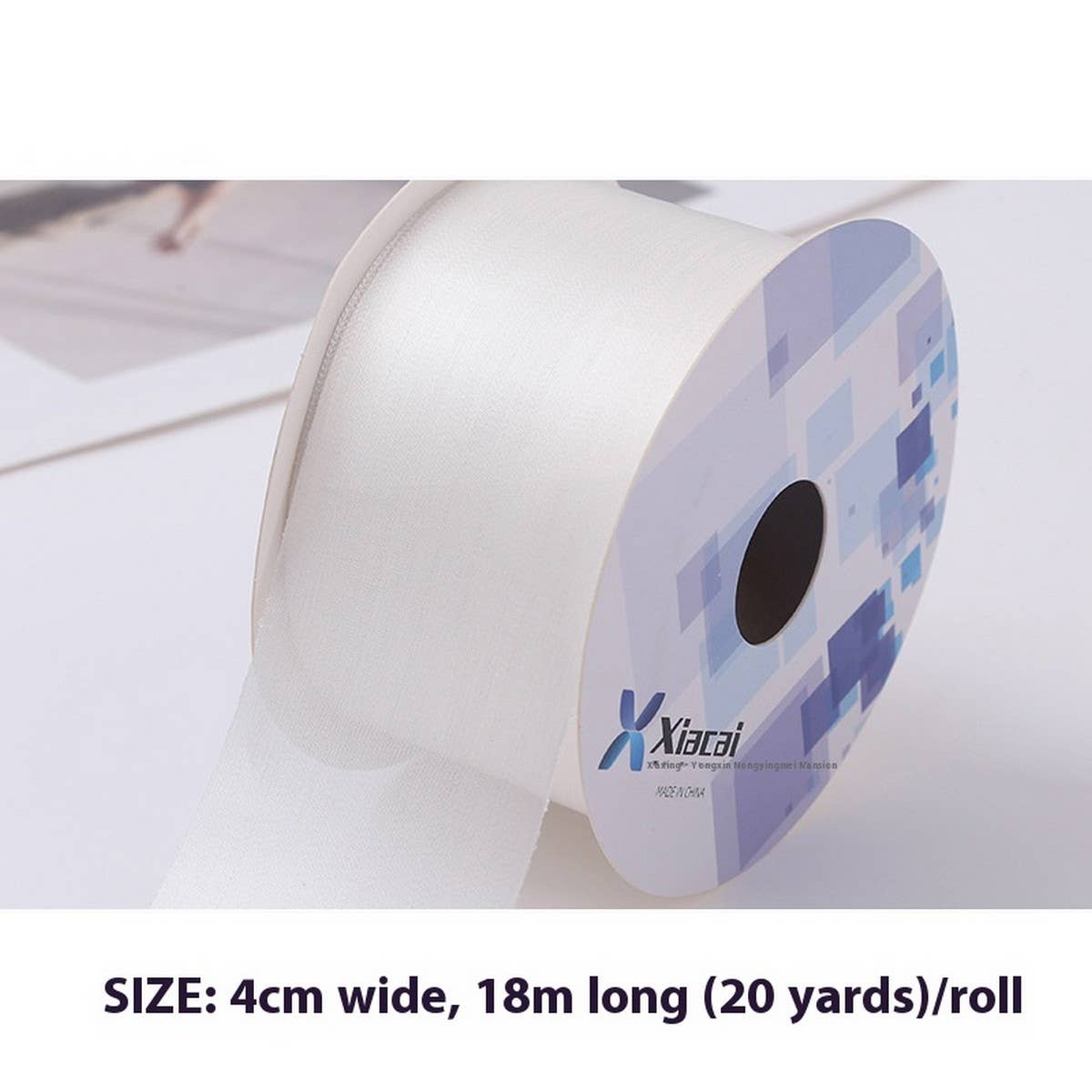 GOLD SATIN FROSTED RIBBON DECORATIVE RIBBON_CWMM5753