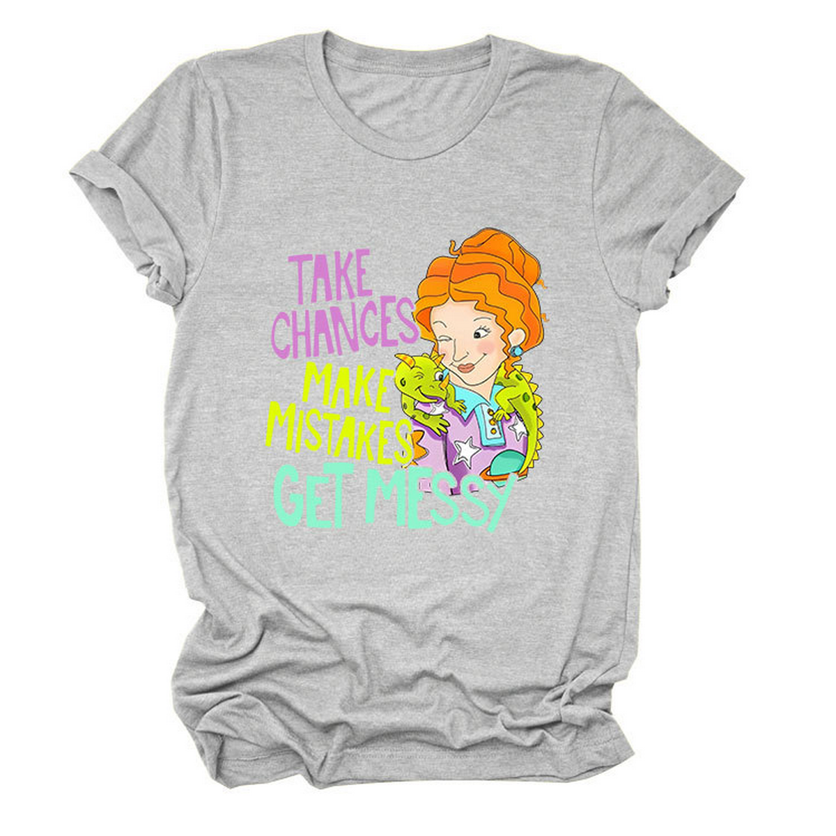 POSITIVE MESSAGE TEE TAKE CHANCES PRINT_CWTTS1484