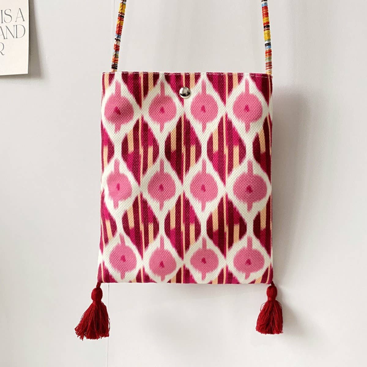 ETHNIC STYLE COTTON CROSSBODY PHONE BAG_CWAB5583