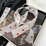 NEW POLKA DOT LACE SCARF HEADBAND_CWASC0719