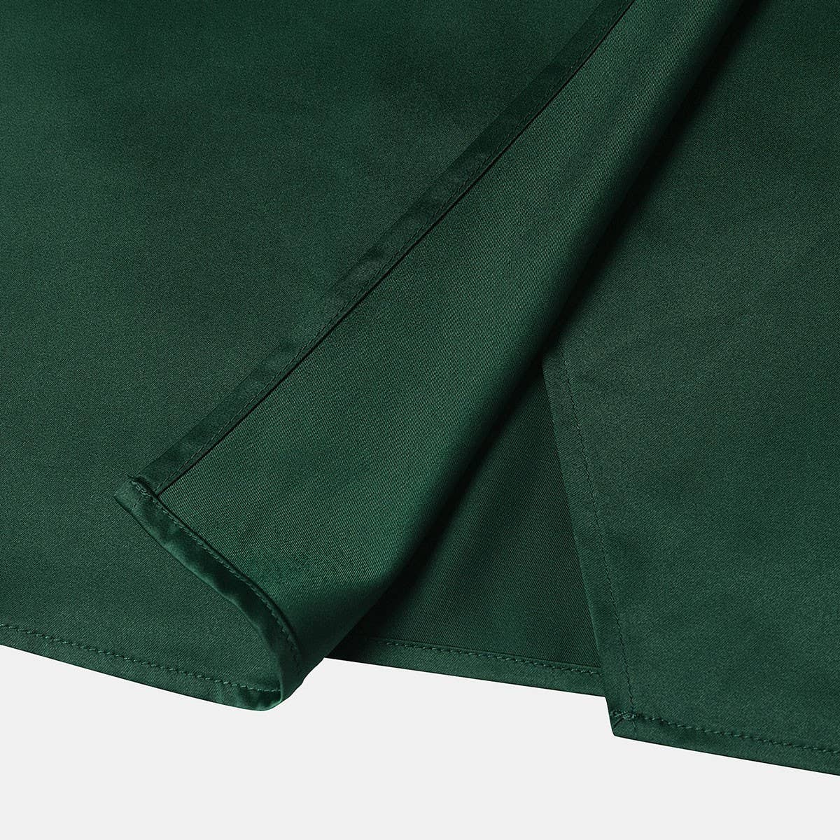 HIGH WAIST SATIN PLEATED SLIT MAXI SKIRT_CWBSS0420