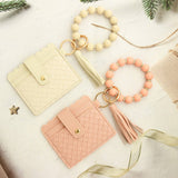 Ven Card Holder With Silicone Bead Keychain_Cwab4961