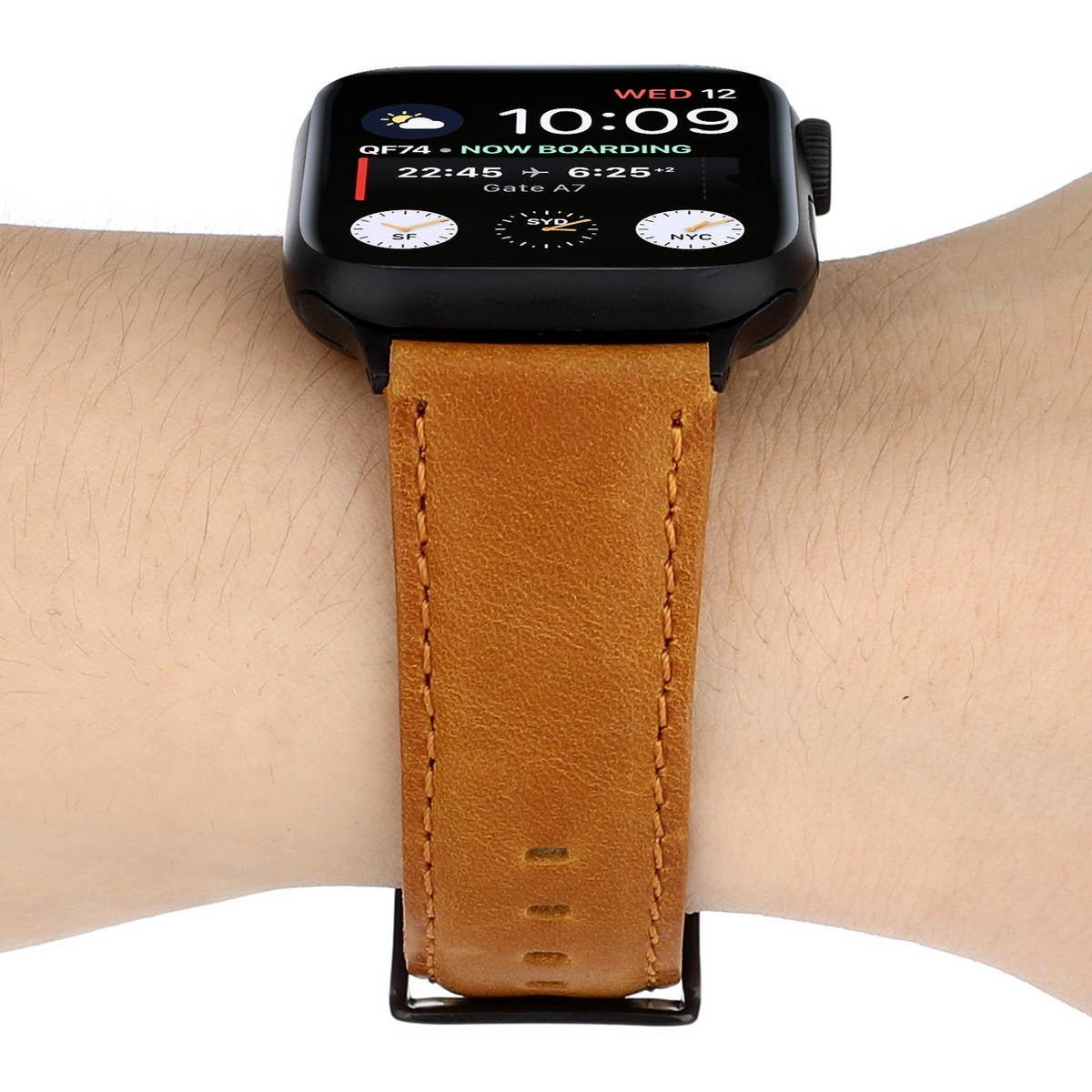 IWATCH7 1 SE CRAZY HORSE WAX LEATHER STRAP_CWWW0079