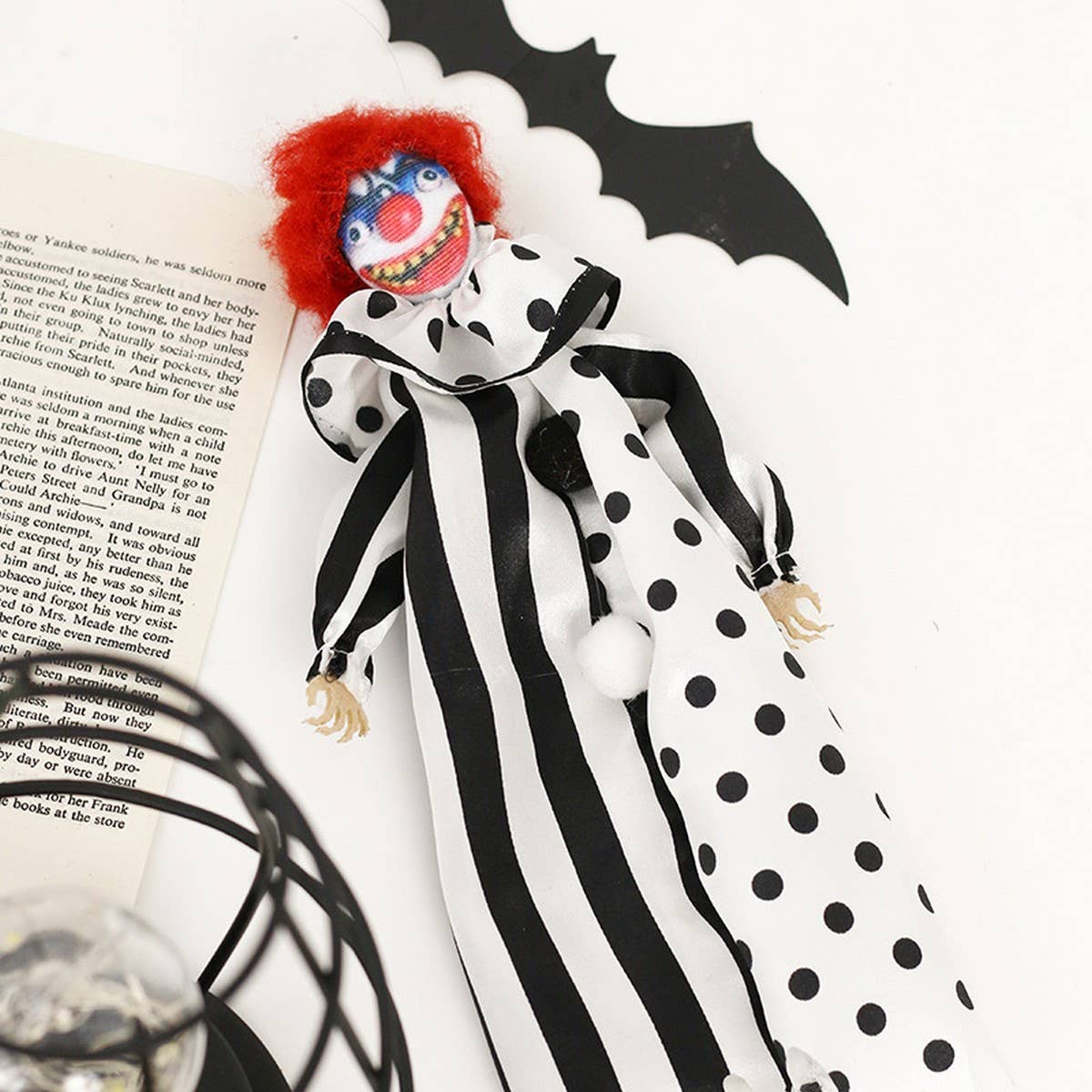 HALLOWEEN HANGING GHOST CLOWN DECORATION_CWAJE05364