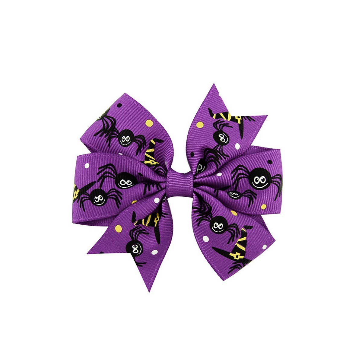 HALLOWEEN KIDS GROSGRAIN BOW HAIR CLIP_CWAHA6686