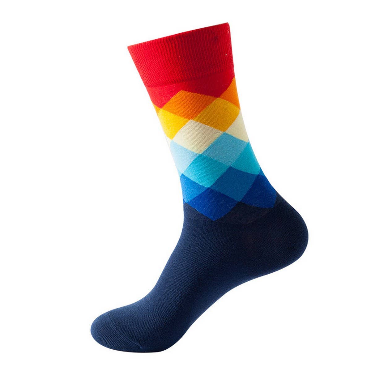 EUROPEAN AND AMERICAN DIAMOND PATTERN SOCKS_CWMS1017
