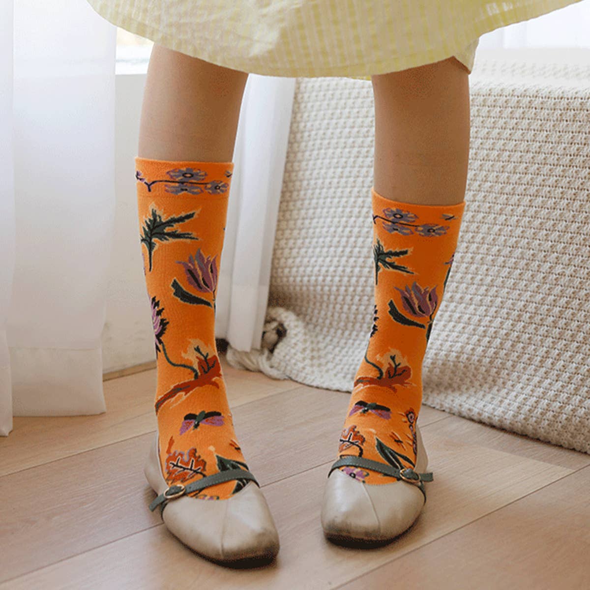 FRENCH FASHION COTTON SKI SOCKS_CWMS0193