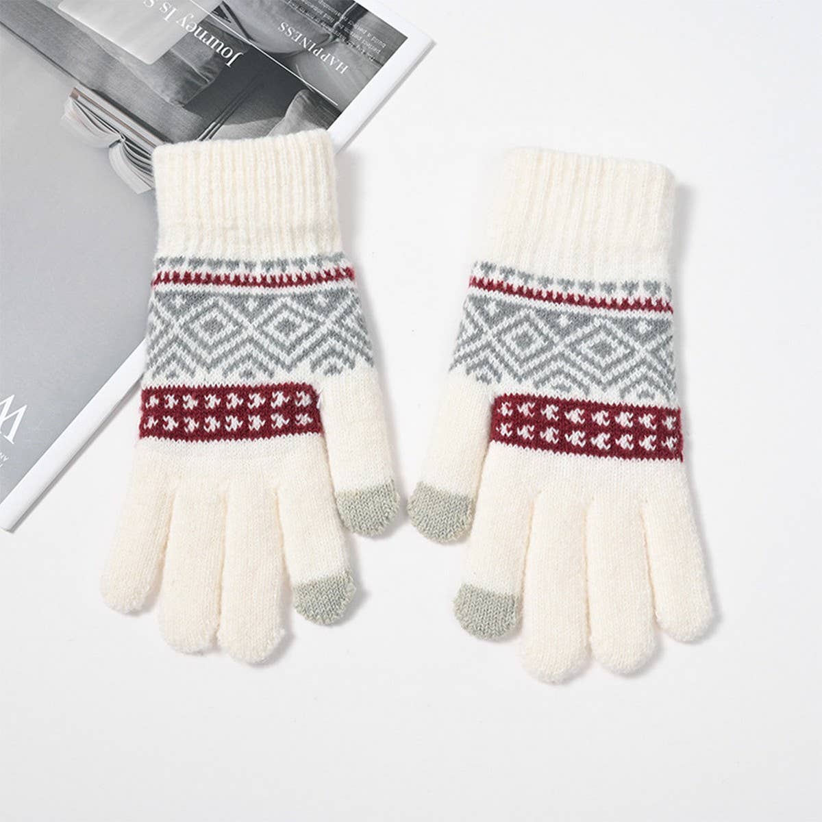 AUTUMN AND WINTER FIVE FINGER CYCLING WARM GLOVES_CWMM1490