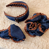 Denim Bow Hair Clip Triangle Claw Autumn Style_Cwaha07976