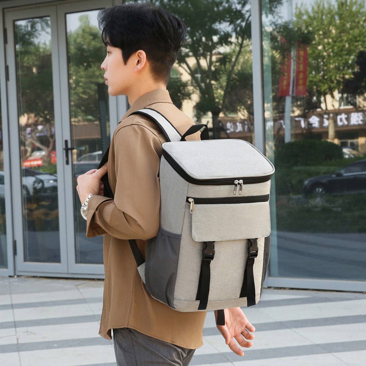 INSULATED COOLER BACKPACK FOR PICNIC HIKING_CWAB5420