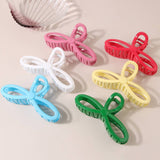 5 12 GLOSSY RESIN BOW HAIR CLAW CLIPS FOR WOMEN_CWAHA0486