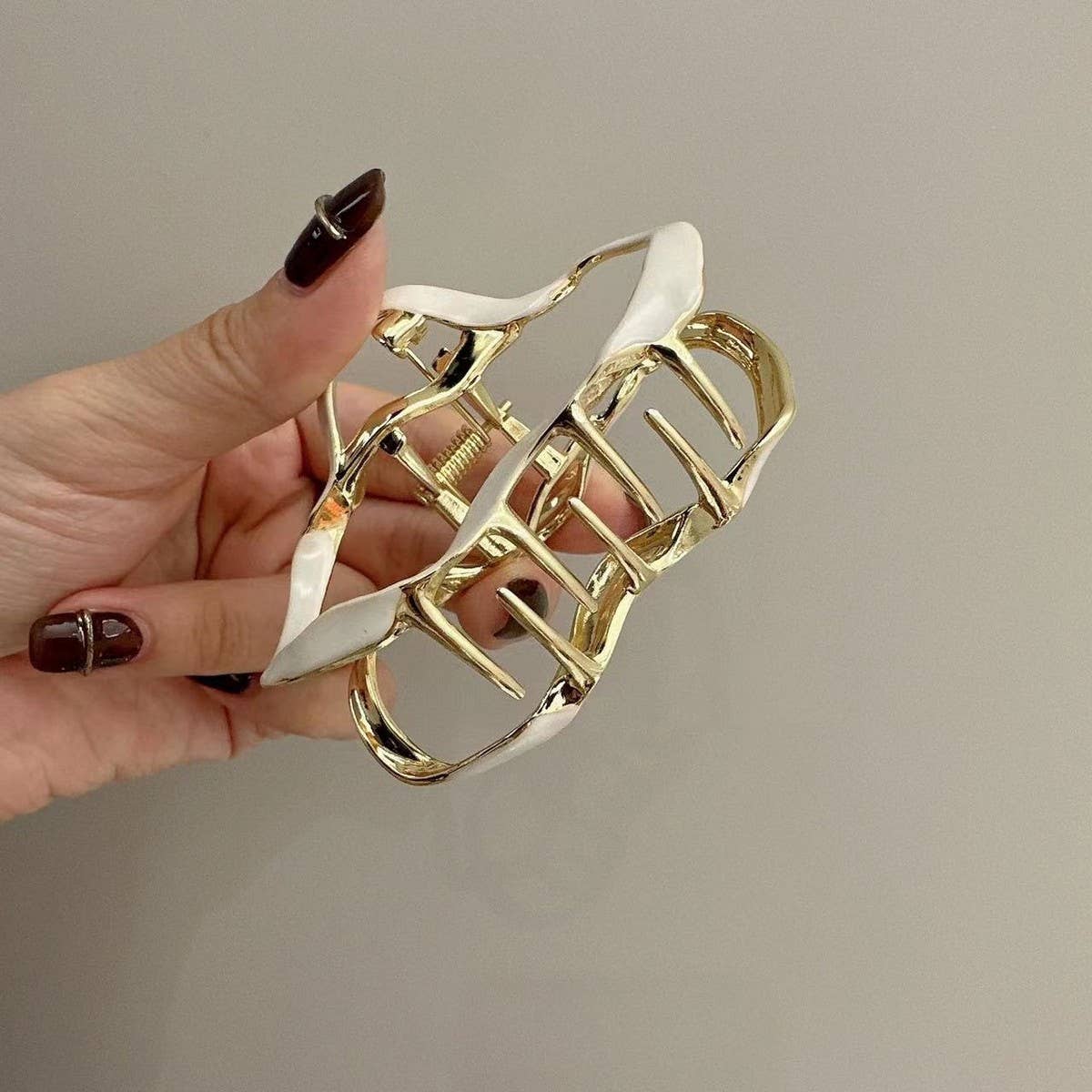 Niche Retro Cloud Solid Color Hair Clip_Cwaha1283