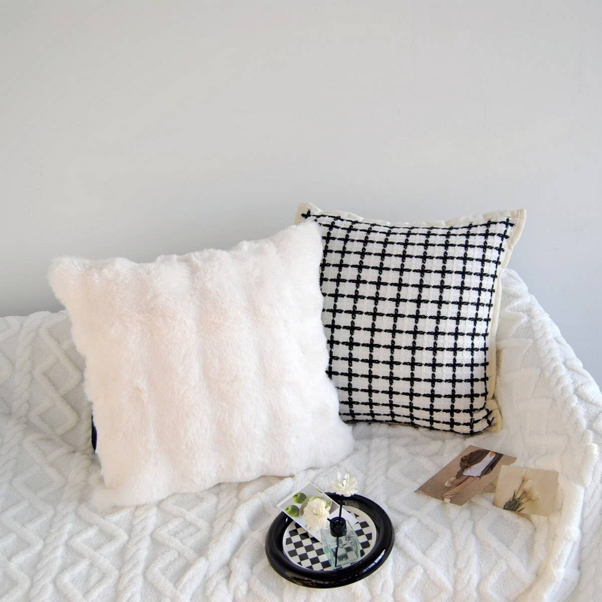 Tiger Zebra Embroidered Sofa Bed Pillow Cover_Cwmm7713