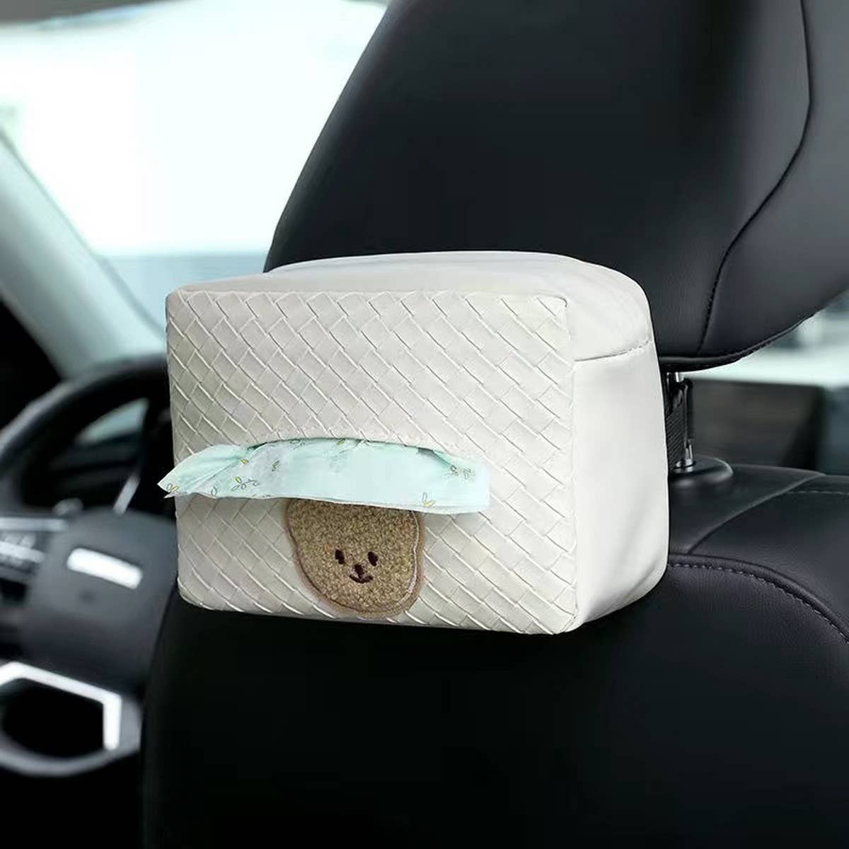 NEW CUTE FLOWER CAR TISSUE BOX STORAGE BOX_CWMM2261