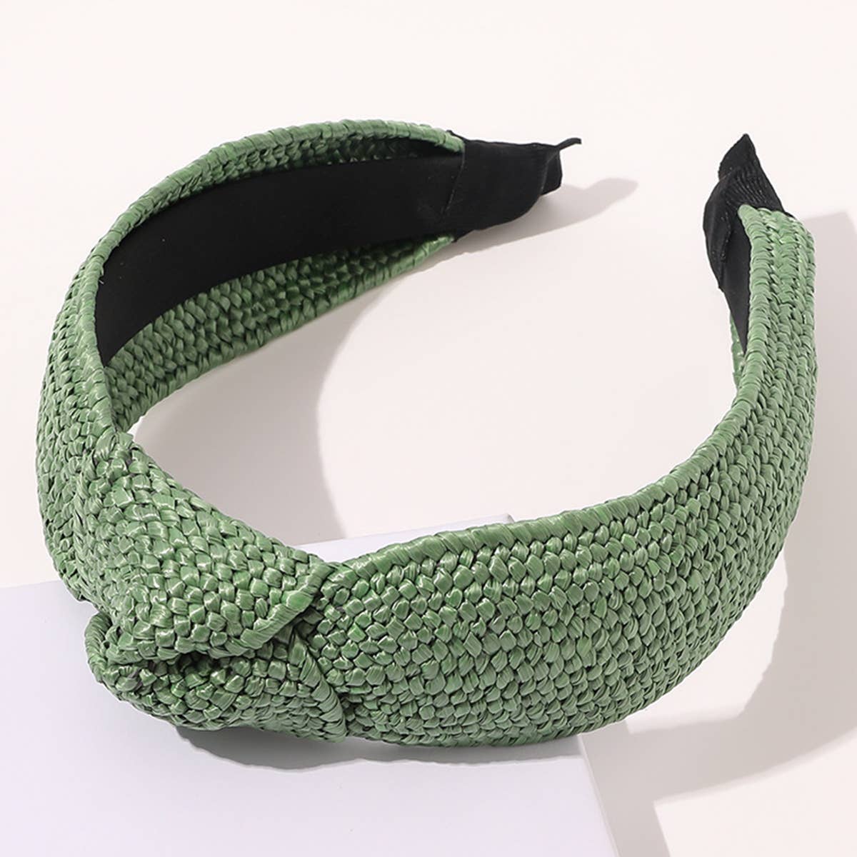 KNOT DECOR BRAIDED DETAIL HEADBAND_CWAHA0220