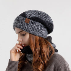 Winter Two-Color Hat And Scarf Two-Piece Set_Cwasc1119