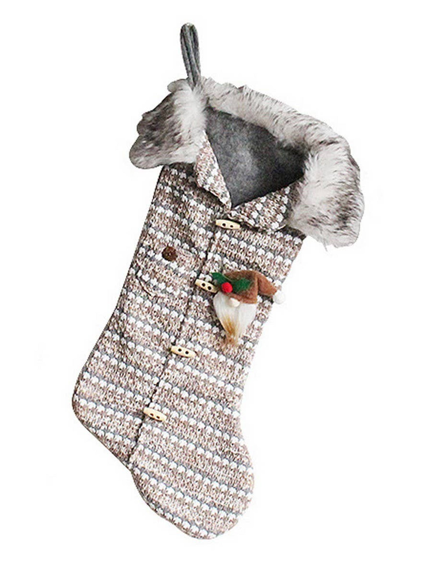 CREATIVE KNITTED CHRISTMAS STOCKING CANDY BAG_CWMS1447