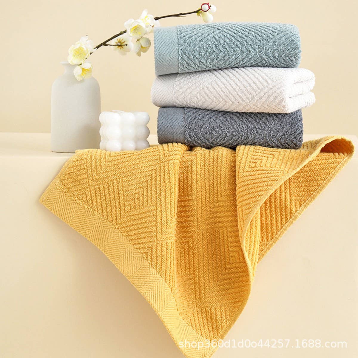 LONG PLUSH SOLID COLOR HOUSEHOLD COTTON TOWEL_CWMM2304